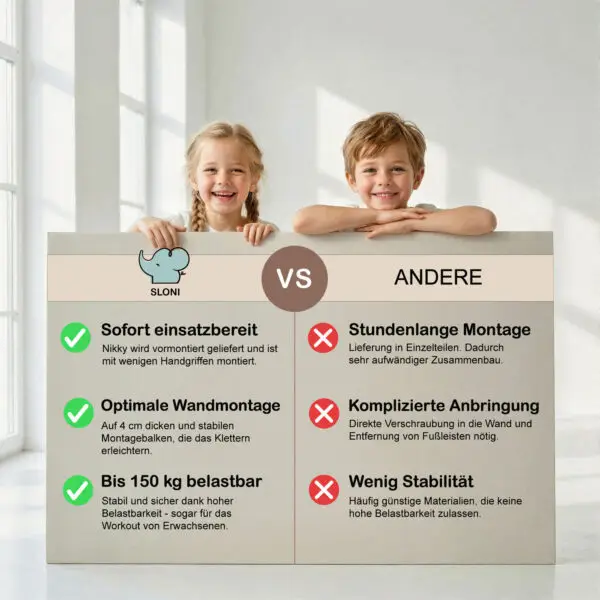 sprossenwand für kinder nikky