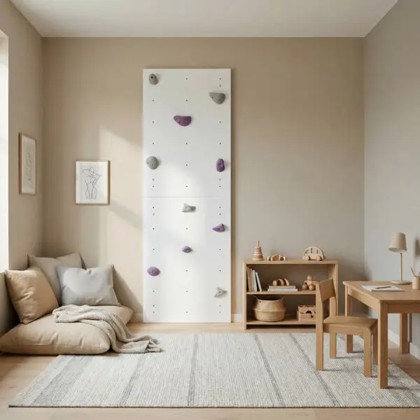 Jede Valo‑Lieferung beinhaltet zwei Module mit den Maßen 110 × 70 cm – Du kannst die Kletterfläche jederzeit durch weitere Module vergrößern