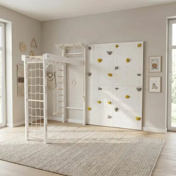 Valo dient als eigenständige Boulderwand oder als perfekte Ergänzung zu unseren Kletterwänden und eröffnet unzählige Kletterkombinationen